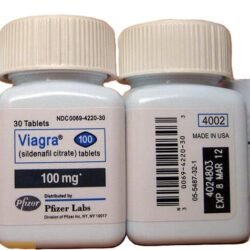 Confezione originale di Sildenafil Senza Ricetta 100mg (Viagra Generico) per disfunzione erettile