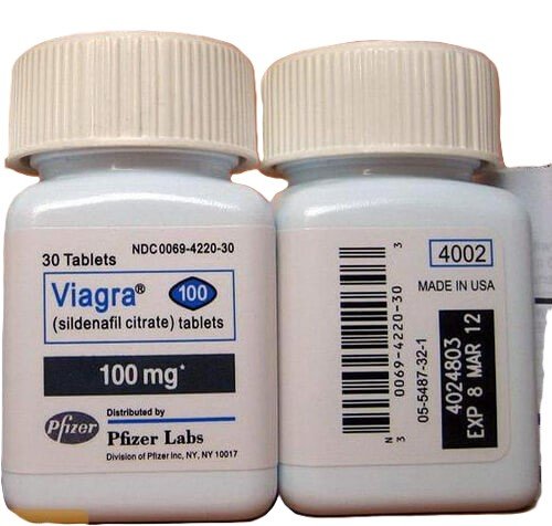 Confezione originale di Sildenafil Senza Ricetta 100mg (Viagra Generico) per disfunzione erettile