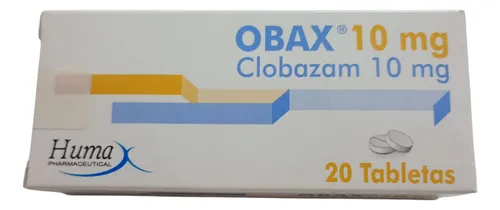 Confezione originale Clobazam Huma 10mg - Ansiolitico senza ricetta per epilessia e ansia