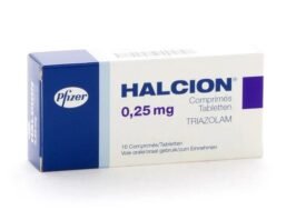 Confezione originale Halcion 250mcg Pfizer - Acquista Triazolam online per insonnia