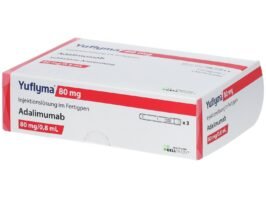 Confezione originale Yuflyma 80mg Penna Pre-riempita - Adalimumab per artrite e psoriasi su Farmacia Hope Italia